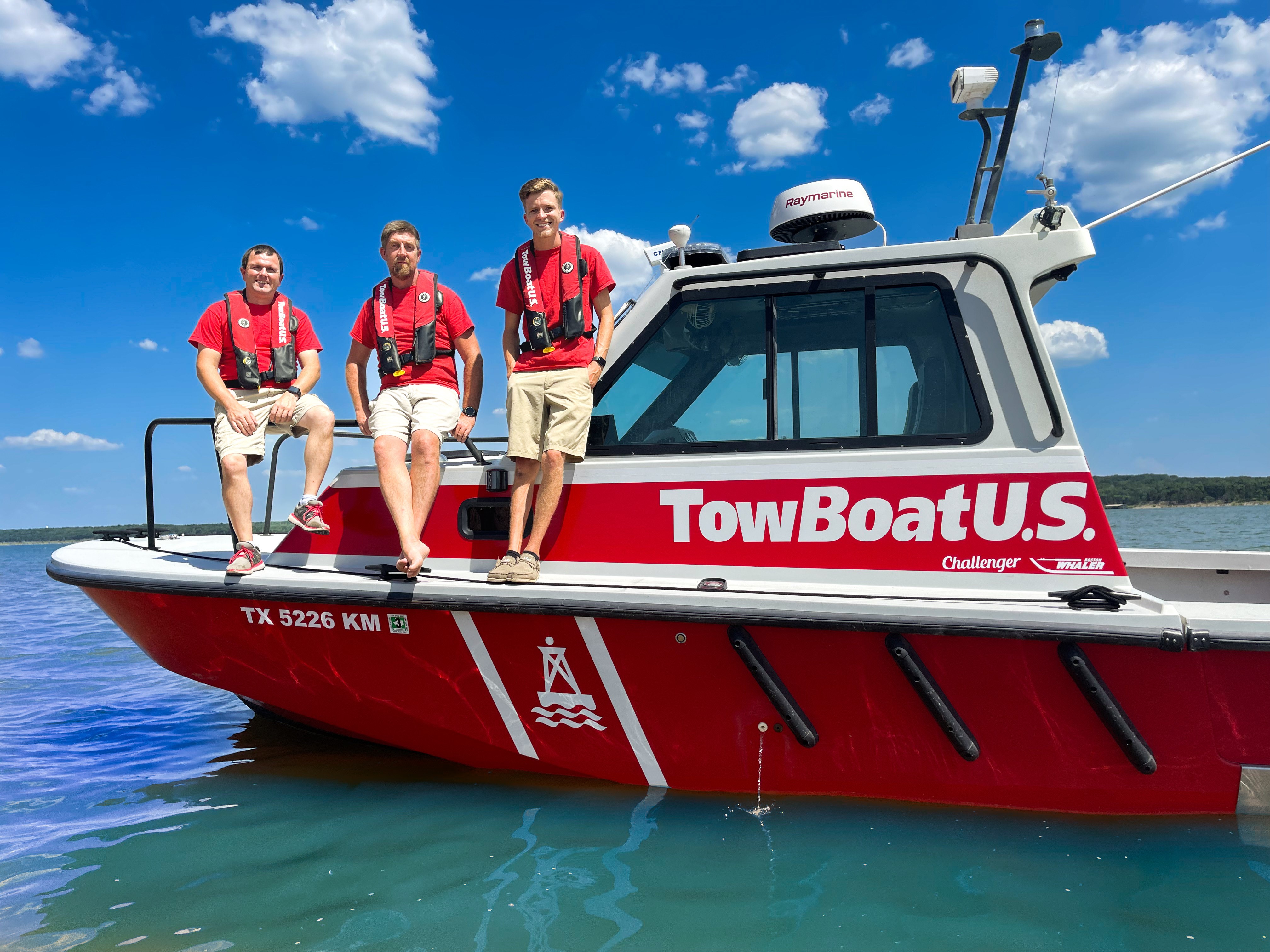 The friendly TowBoatUS Lake Texoma crew helps boaters get safely home after a breakdown or running aground.